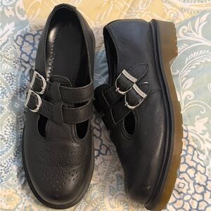 Dr. Martens Mary Jane’s Black Leather Shoes
